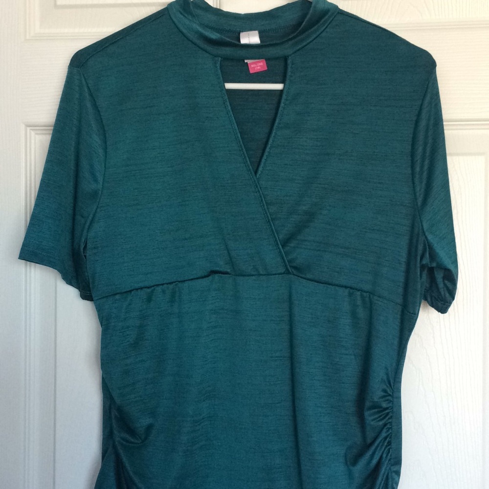 Xl   Black/turquoise top polyester mix
